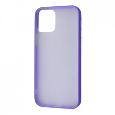 Чехол Shadow Matte для iPhone 12 Pro Max Purple/Lime